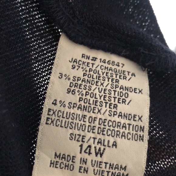 Women’s, Cardigan, Maya Brooke, Size 14 W, Navy - Picture 6 of 6